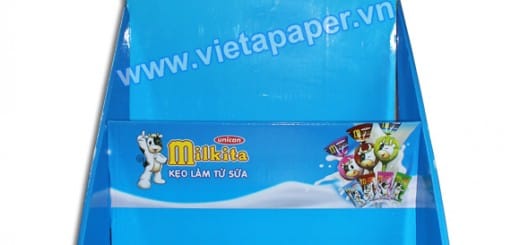 Kệ giấy trưng bày kẹo sữa Milkita