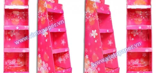sản xuất Kệ giấy trưng bày sản phẩm siêu thị -03