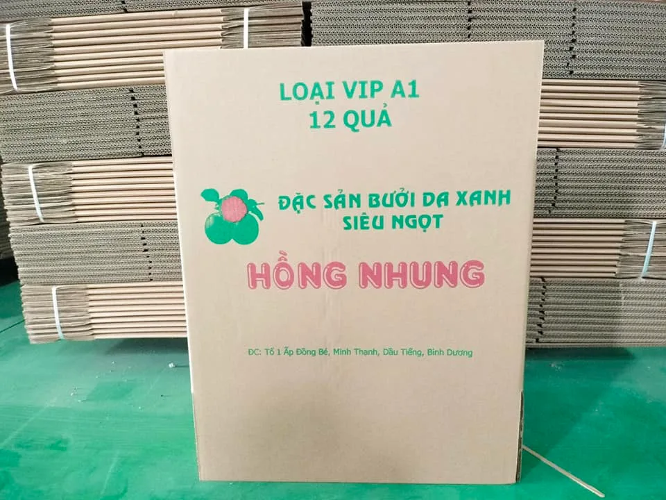 Thùng carton đựng bưởi in flexo giá rẻ - 2518
